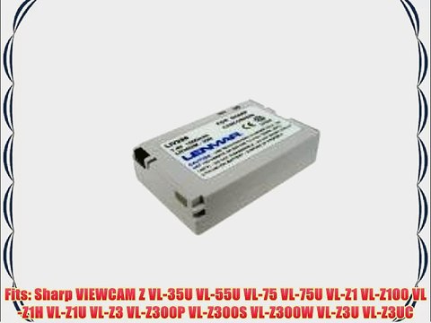 Replacement Battery for Sharp BT-L226 BT-L226U works with Sharp Viewcam Z VL VL-Z Series