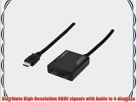 Kanex Pro HD2PTBSP ProBar 1x2 High Bandwidth HDMI Splitter with 3D and 4K Cinema resolutions