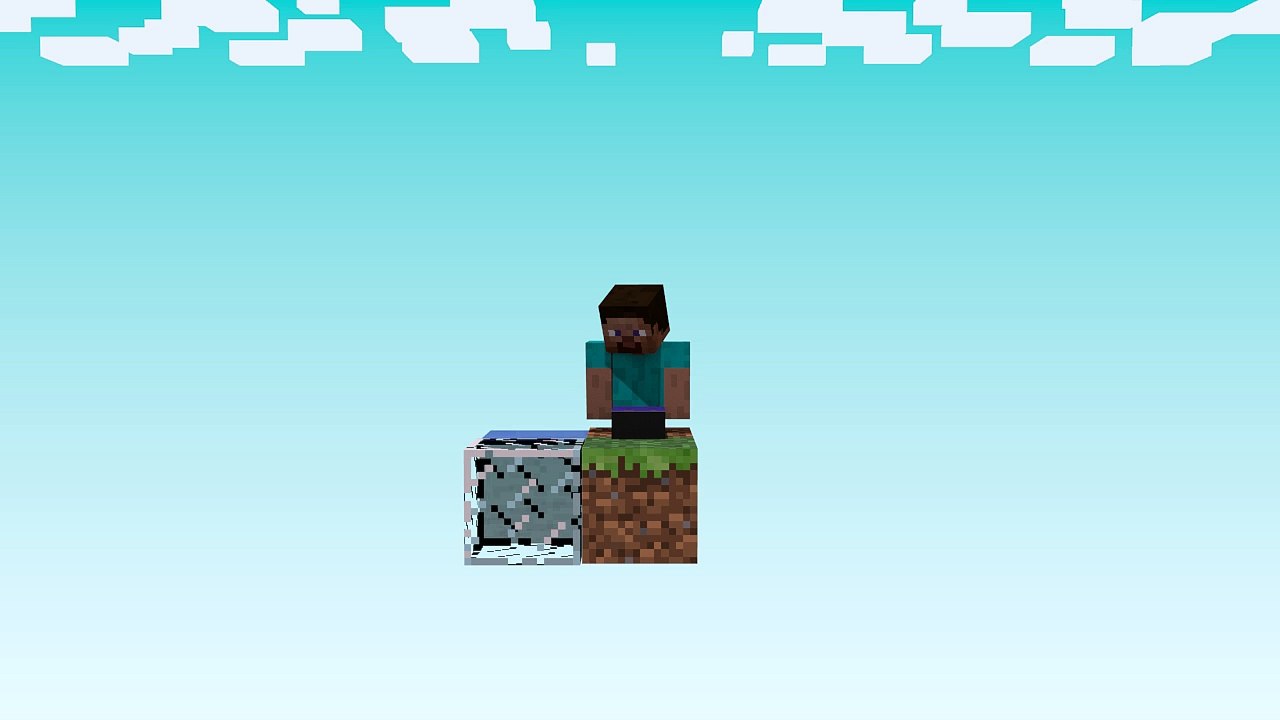 Minecraft block teleport animation