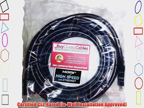 BuyCheapCables 40ft. HDMI to HDMI Cable Gold 24k V1.4 CL2 Ethernet 40 Feet (12m)