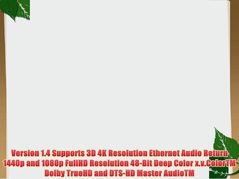 (5 Pack) 6 FT High Speed HDMI Cable with Ethernet (CL2 and FT4 Rated) - Supports 3D and Audio