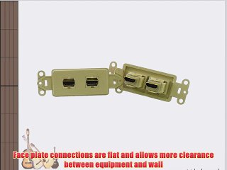 PowerBridge HDMI-2-IV Pass-Thru Decora Insert with Dual HDMI (Each Ivory)