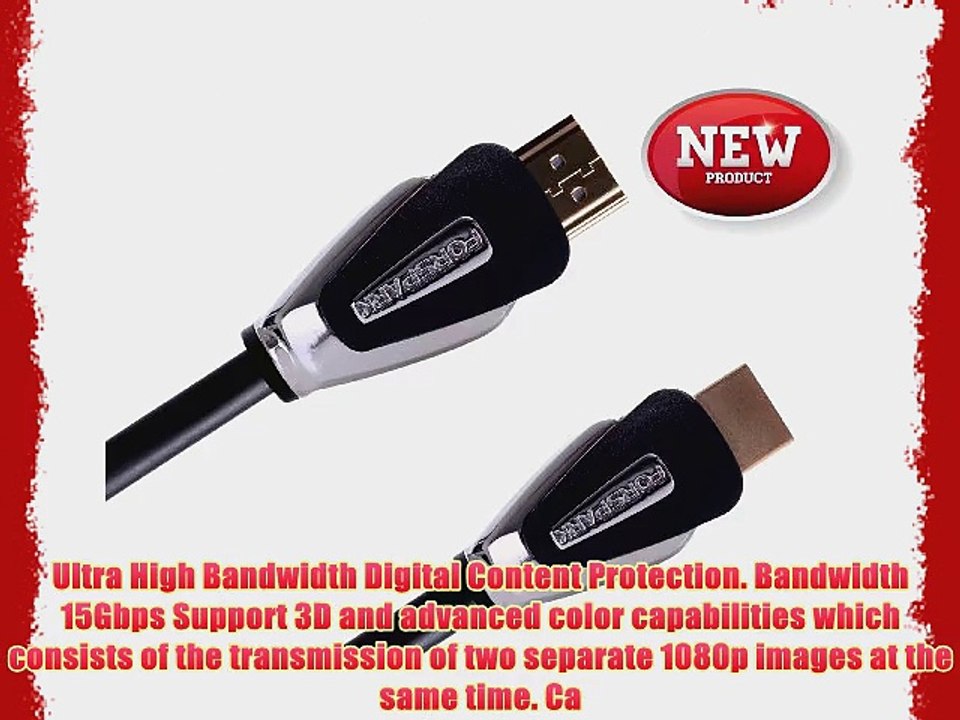 FORSPARK High Speed Ultra HDMI Cable 33ft 24AWG CL3 Rated For In-Wall-Installation HDMI Cable