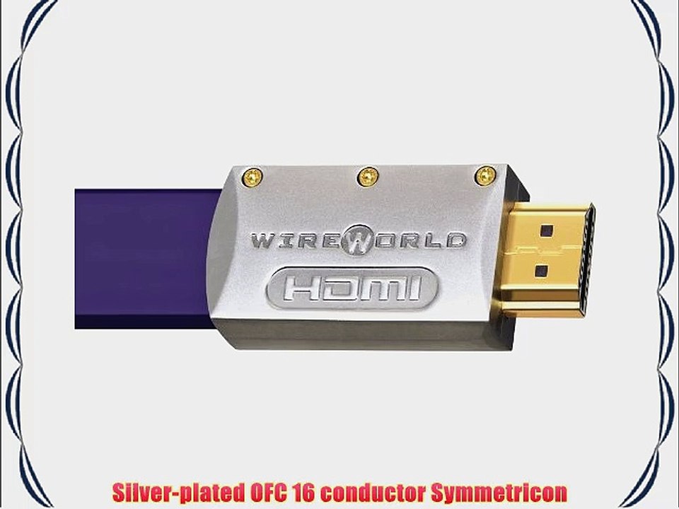 Wireworld Ultraviolet 7 HDMI Cable Flat HDMI Cable 1 Meter Length New 7 Series