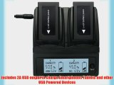 PhotoPro Dual Charger for Panasonic CGA-D54 CGA-D54S CGA-D54SE CGA-D54SE/1B CGA-D54SE/1H CGP-D54S