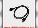 Nippon Labs HDMI-S-3 3-Feet HDMI Cable with Ethernet