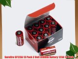 Surefire SF123A 13 Pack 3 Volt Lithium Battery 123A 13 Pack