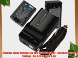 2Pcs Battery Charger for Sony MiniDV HandyCam DCR-HC18E MiniDV HandyCam DCR-HC19E MiniDV HandyCam