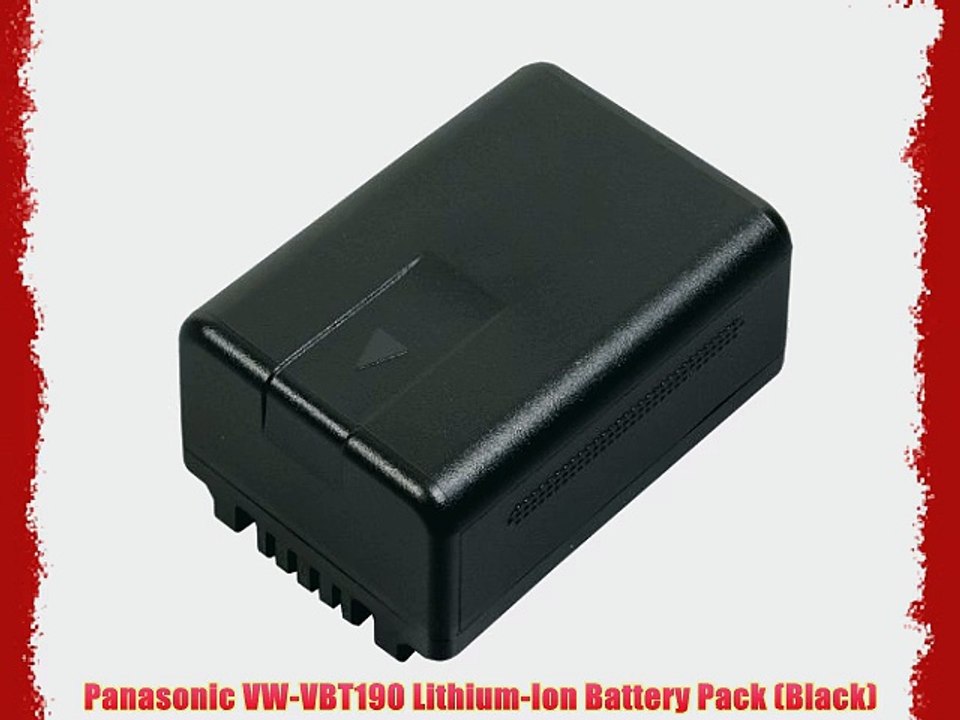 Panasonic VW-VBT190 Lithium-Ion Battery Pack (Black)