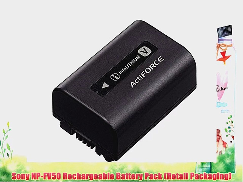 Sony NP-FV50 Rechargeable Battery Pack (Retail Packaging)