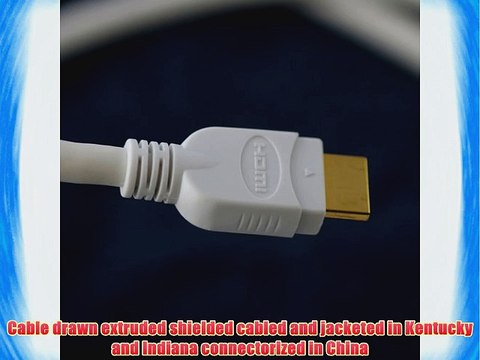 BJC Series-FE Bonded-Pair HDMI Cable with Ethernet 20 foot White
