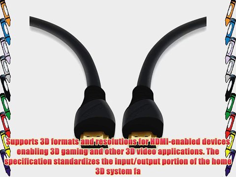 GearIT 10 Pack (6 Feet/1.82 Meters) High-Speed 2.0 HDMI Cable Supports 4K UHDTV Ethernet 3D