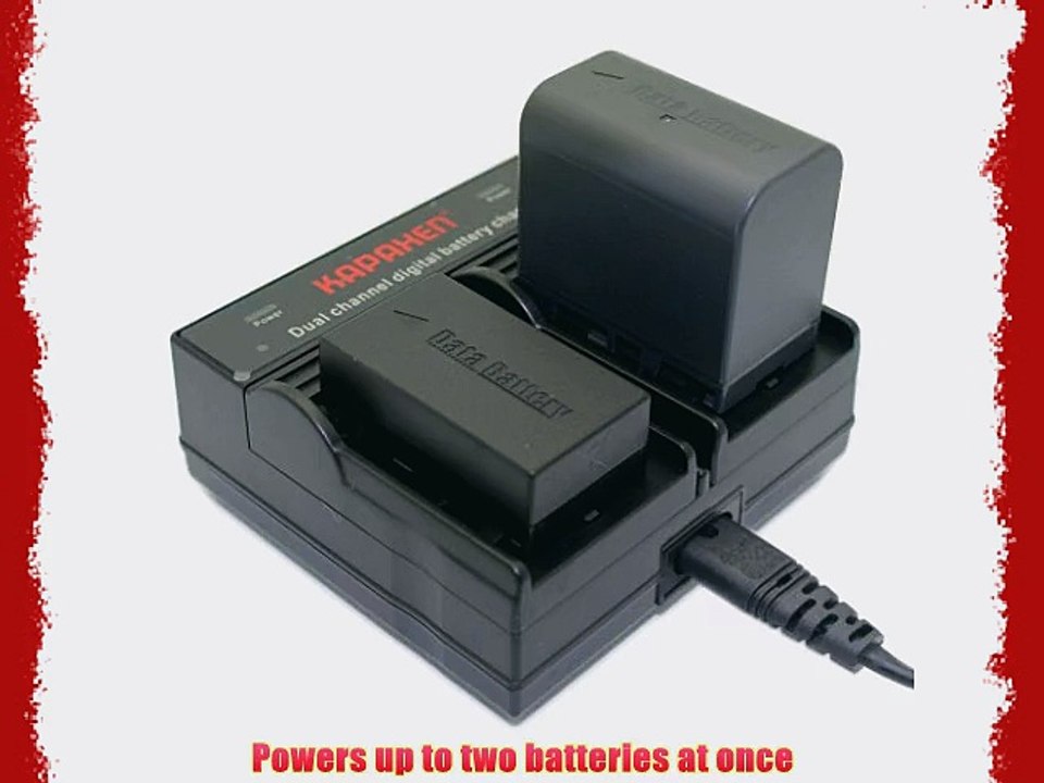 Kapaxen Dual Channel Battery Charger for JVC BN-VF808U BN-VF908U BN-VF815U BN-VF823U Camcorder