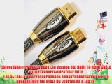 IBRA? 5m High Speed PRO GOLD RED HDMI Cable 3D PS4 2160p 4K Ultra HD(5M/16 Feet)