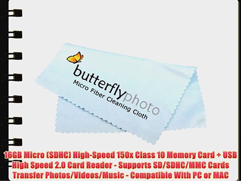 16GB Accessories Kit For Samsung HMX-W200 Waterproof HD Pocket Camcorder Includes 16GB High