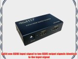 ViewHD 2 Port HDMI 1x2 Powered Splitter Ver 1.3 Certified for Full HD 1080P