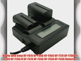 Dual-Channel LCD Display Charger for Sony NP-F Series Camcorder Batteries
