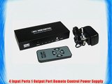 4 Port HDMI Switch (4 inputs/1 output) w/Remote