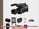 Sony HXRMC2000U Shoulder Mount AVCHD Camcorder   32GB SDHC Class 10 Memory Card   Extra NP-FP970L