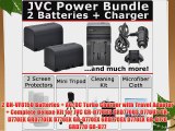 2 BN-VF815U Batteries   AC/DC Turbo Charger with Travel Adapter   Complete Deluxe Kit for JVC