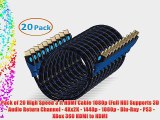 Aurum Ultra Series - High Speed HDMI Cable With Ethernet 20 PACK (3 Ft) - Supports 3D