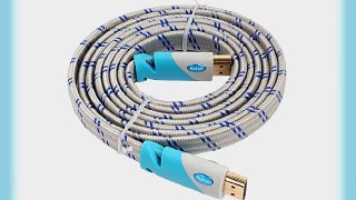 Aurum Flat Series - Flat HDMI Cable with Ethernet (35 FT) - Supports 3D