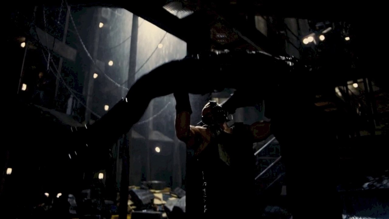The Dark Knight Rises (2012) Bane Breaks Batman