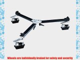 Manfrotto 114MV Cine Video Dolly for Tripods with Twin Spiked Feet - Replaces 3198