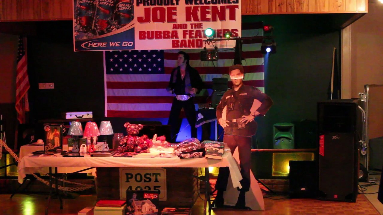 Joe Kent sings 'My baby' at the Elvis Presley memorial VFW Memphis video