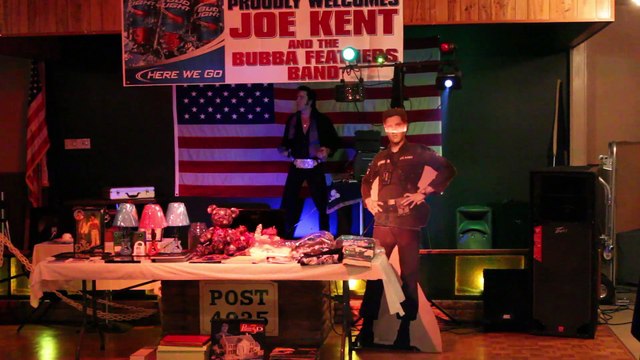 Joe Kent sings 'My baby' at the Elvis Presley memorial VFW Memphis video