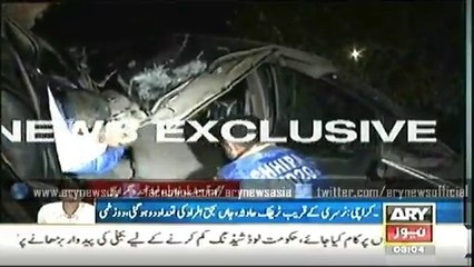 strange car accident in karachi