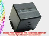 Maximal Power DB PAN CGA-DU21 Replacement Battery for Panasonci Digital Camera/Camcorder (Black)