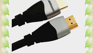 Ivuna Advanced High Speed 3ft / 3 feet HDMI Cable with Ethernet PRO GOLD BLACK (1.4a Version
