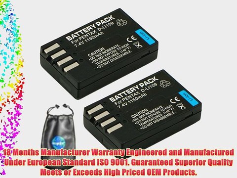 ValuePack (2 Count): Digital Replacement Battery for Specific Digital Camera and Camcorder