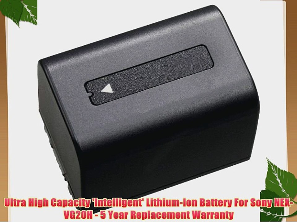 Ultra High Capacity 'Intelligent' Lithium-Ion Battery For Sony NEX-VG20H - 5 Year Replacement
