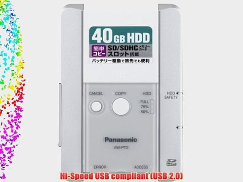 Panasonic VW-PT2 40GB Hard Drive for HDC-SD1 and HDC-SD5 High Definition Camcorders