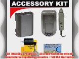 One Spare Battery   Charger For The Sony DCR-SX83 SR68 SR88 HDR-XR100 Handycam Camcorder