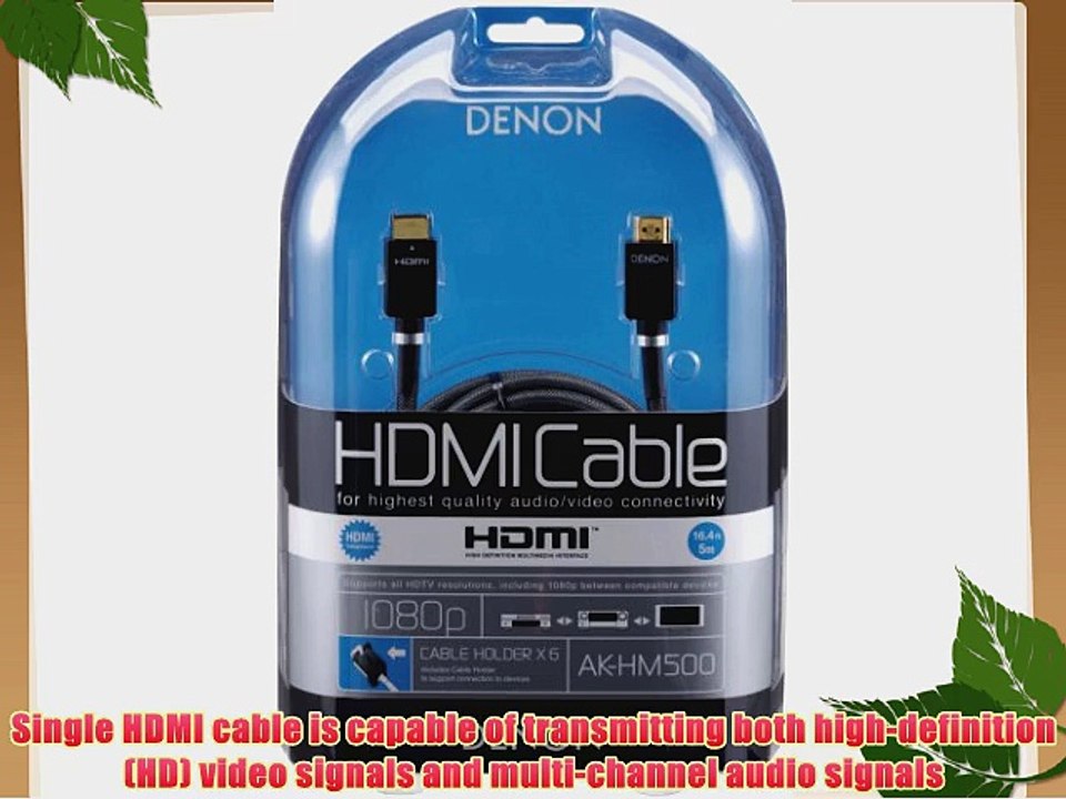 Denon AK-HM500 Denon HDMI Cable with C24k Gold Plated Contacts (5m)