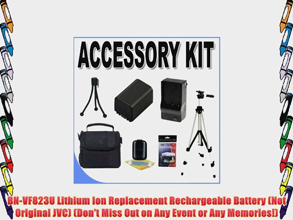 BN-VF823U Replacement Battery w/50 Tripod Rapid Charger
