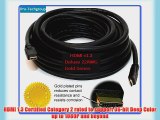 Pro-Techgroup Profesional Quality 45 ft HDMI 1.3a 22 AWG Category 2 CL2 rated Gold plated -