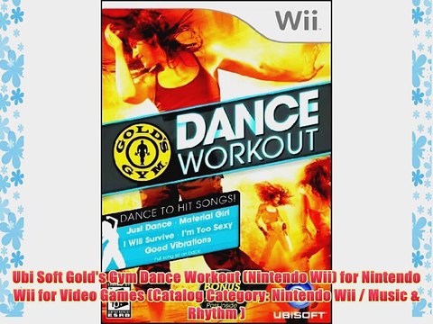 Ubi Soft Gold's Gym Dance Workout (Nintendo Wii) for Nintendo Wii for Video Games (Catalog