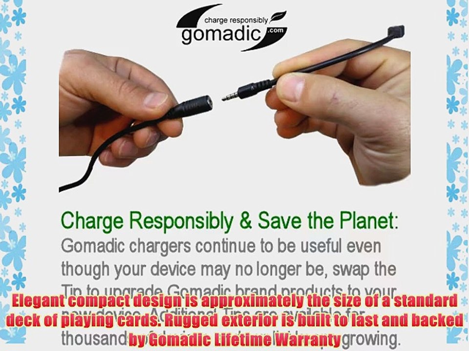 Unique Gomadic Portable Rechargeable Battery Pack designed for the Replay XD XD1080 / XD720