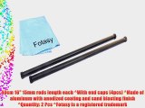 Fotasy Rod_40cm 40cm 16-Inch Long 15mm Rods Support Rail for Rig Mattebox Follow Focus x 2