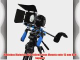 StudioFX DSLR RIG With Follow Focus And Matte Box Shoulder Mount Rig with COUNTER WEIGHT Camcorder