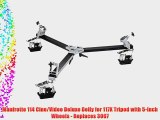 Manfrotto 114 Cine/Video Deluxe Dolly for 117X Tripod with 5-Inch Wheels - Replaces 3067