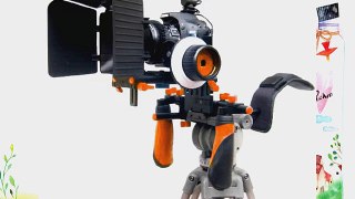 ePhoto Shoulder Rig DSLR Camera Rig Support Steady Rig Follow Focus Matte box Kit for Canon