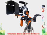 ePhoto Shoulder Rig DSLR Camera Rig Support Steady Rig Follow Focus Matte box Kit for Canon