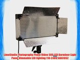 LimoStudio Photography Photo Video 500 LED Barndoor Light Panel Dimmable LED lighting 110-240V