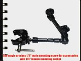 11 Articulating Magic Friction Arm and Crab Clamp Kit for Mounting LCD Monitor LED Panels on