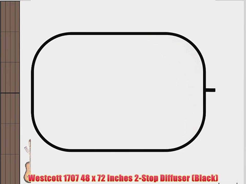 Westcott 1707 48 x 72 Inches 2-Stop Diffuser (Black)